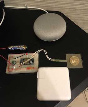 google home shout device